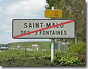 French end of town speed limit sign