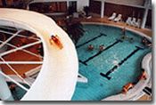 Water slide in Les Aquatides swimming centre